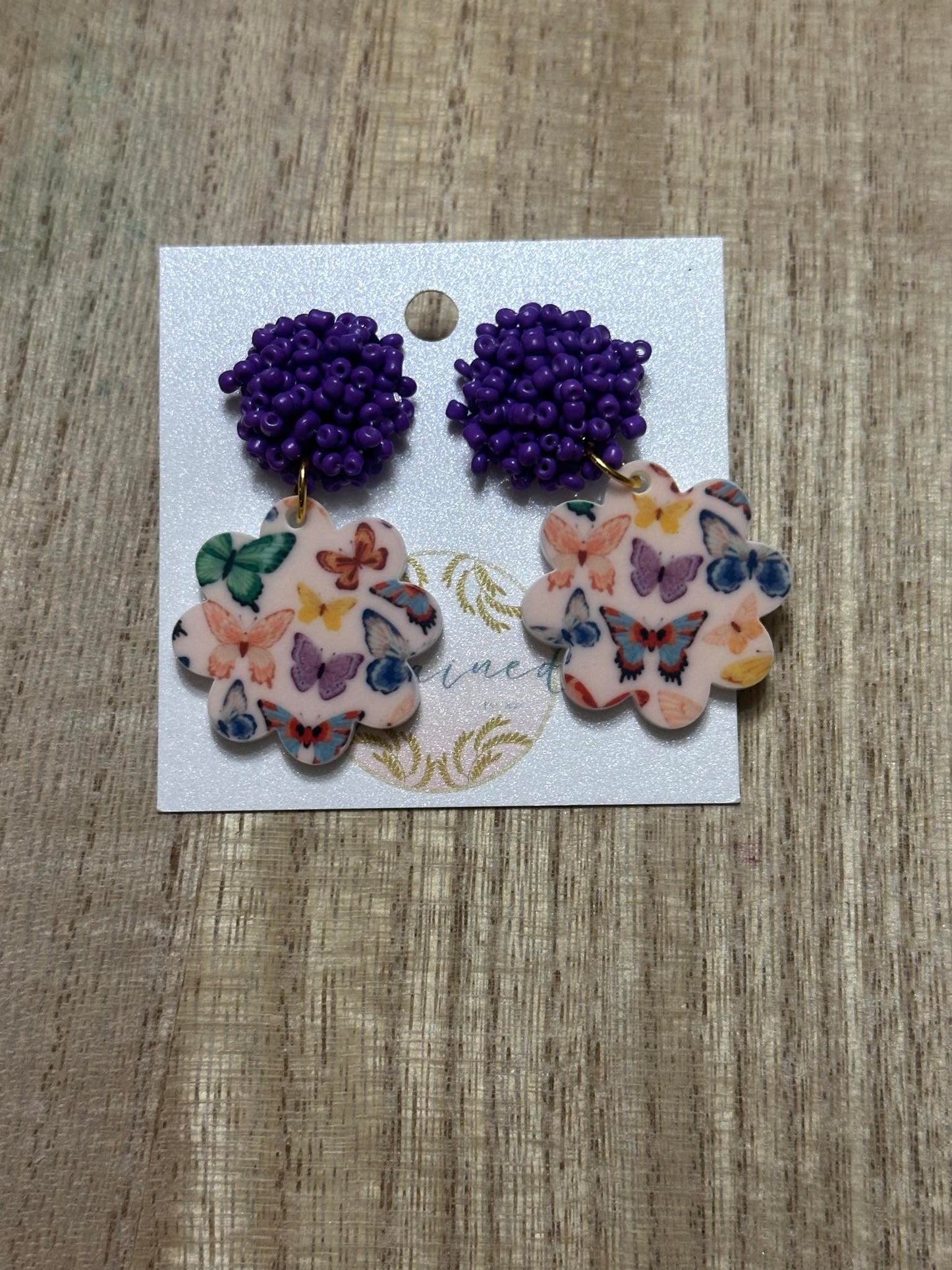 Butterfly Print Earrings