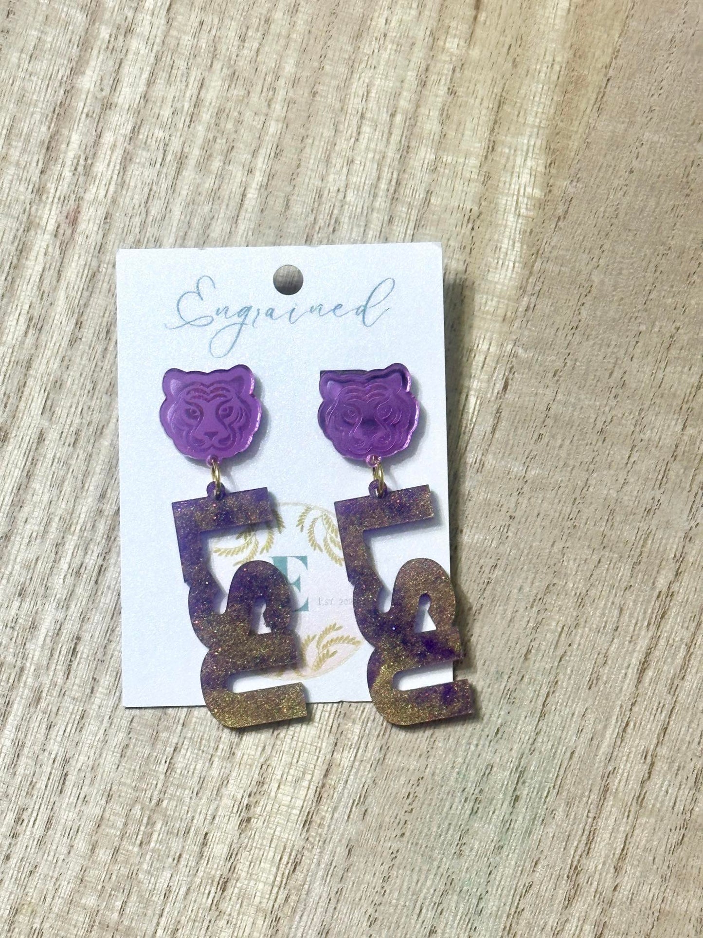 LSU Tiger Pride Earrings