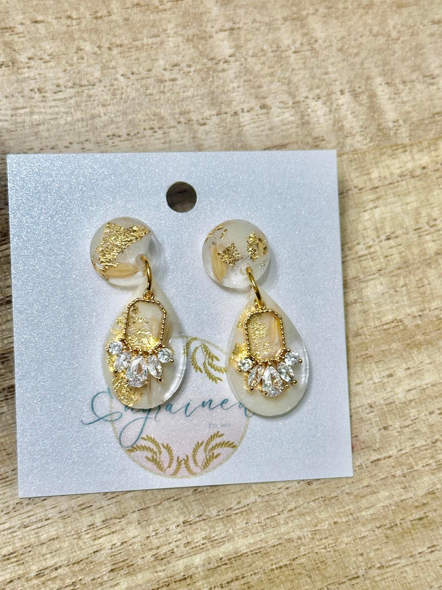 Modern Teardrop Rice Earrings