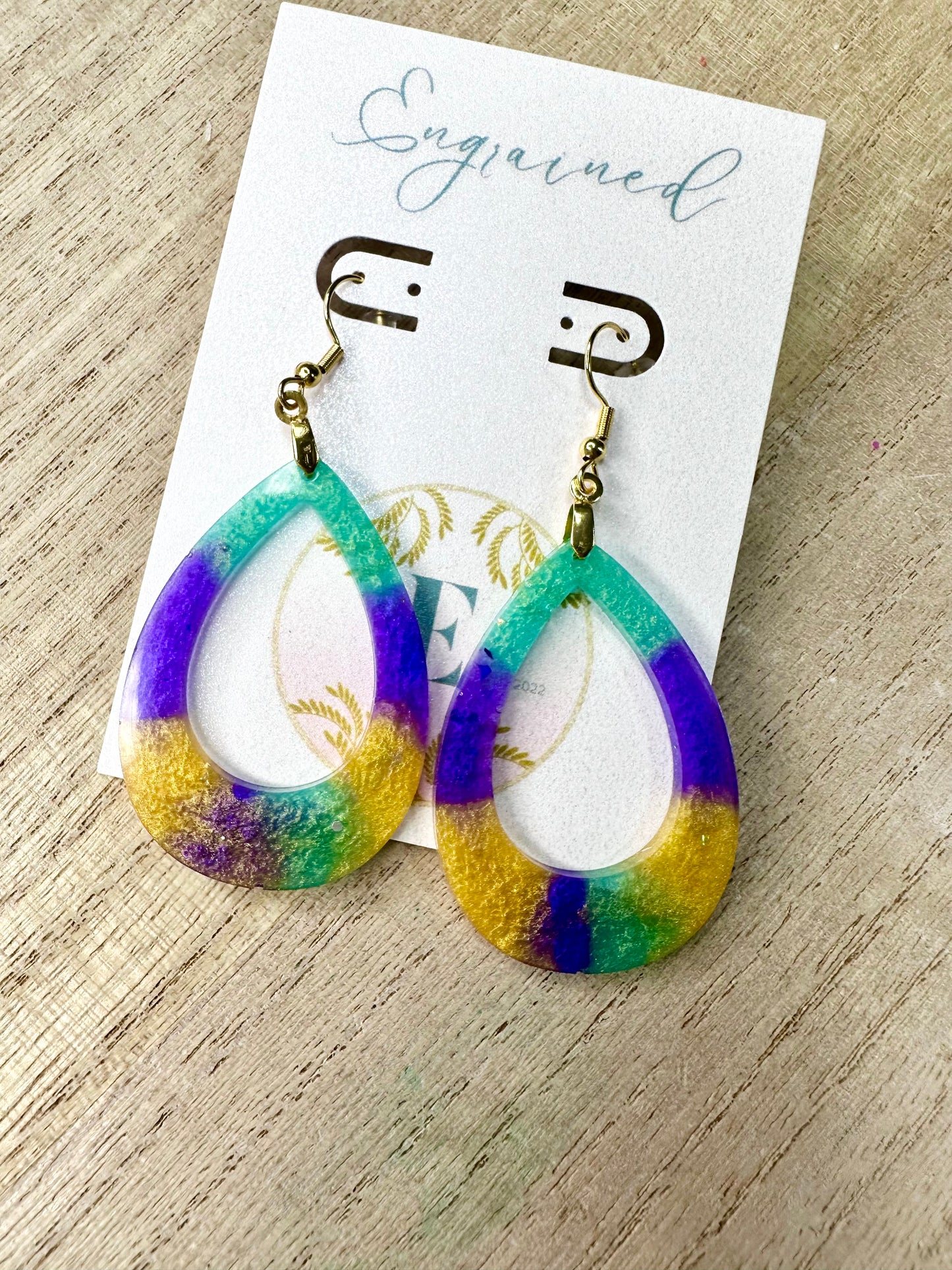 Mardi Gras Earrings