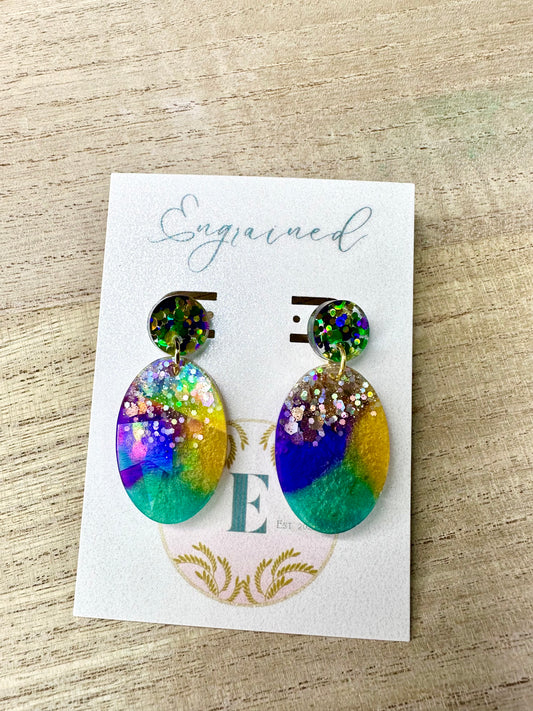 Mardi Gras Earrings