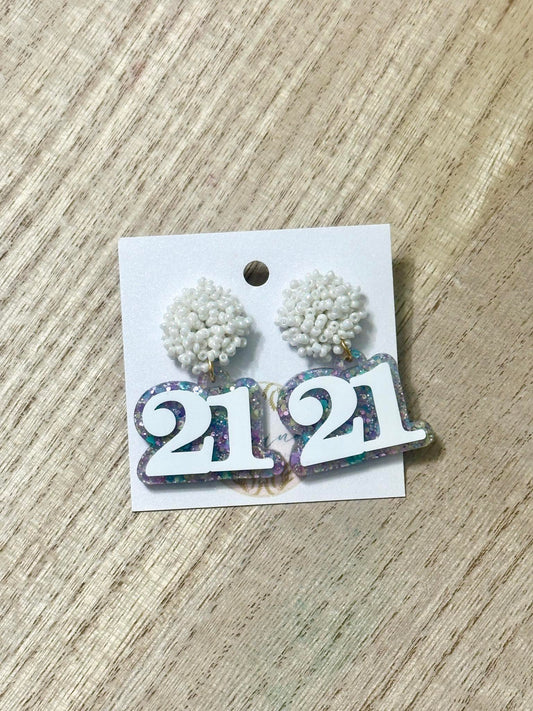 Birthday Number Earrings