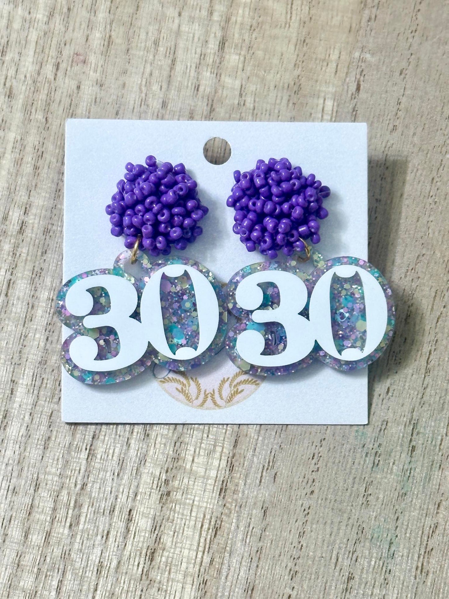 Birthday Number Earrings