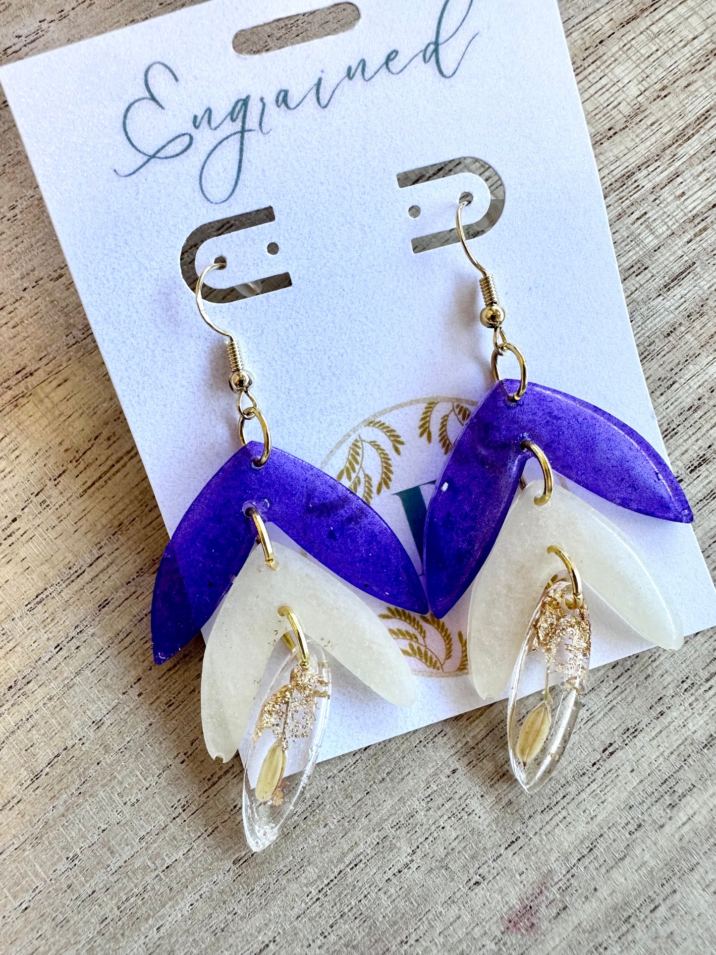 Purple Earrings