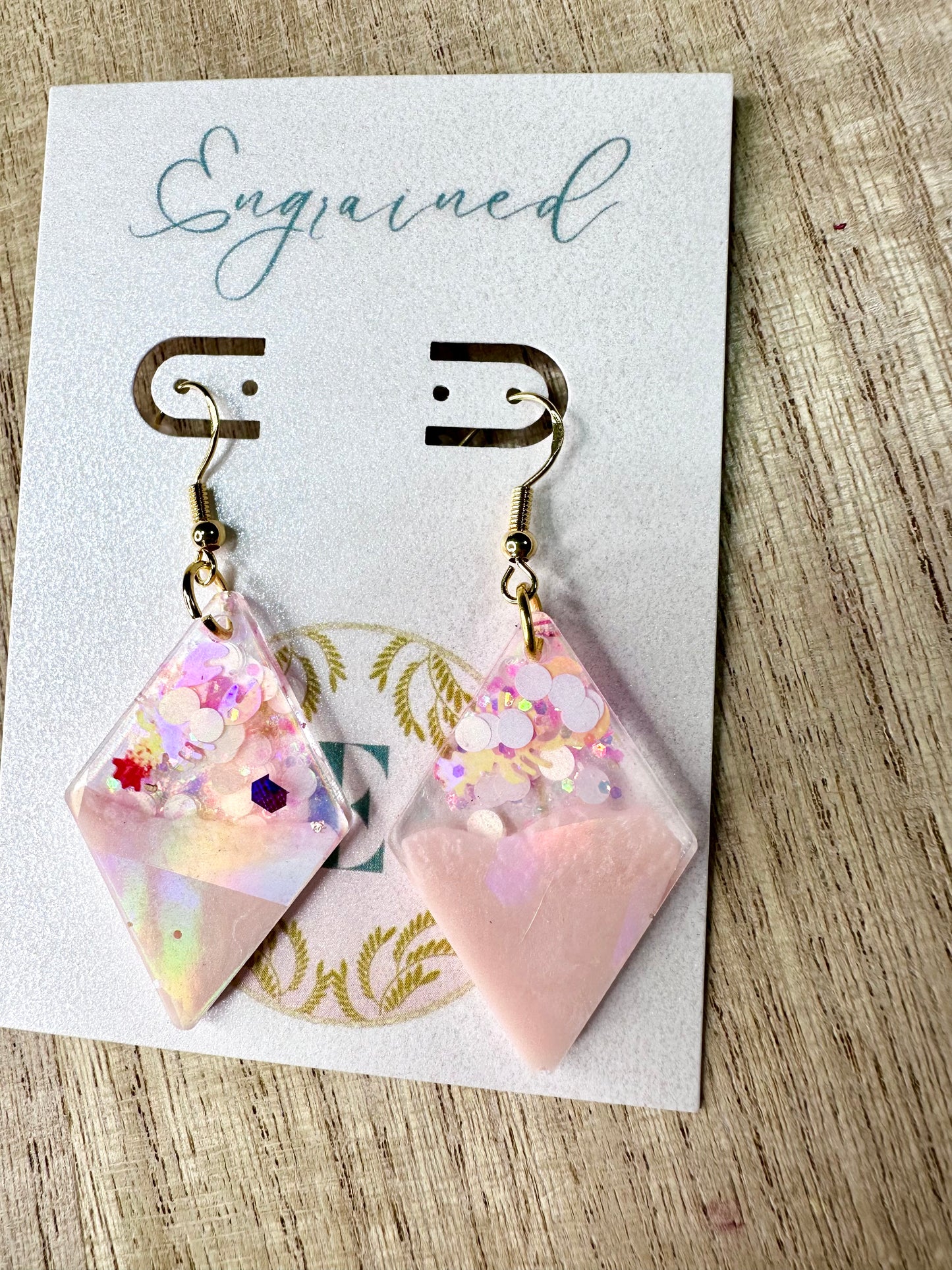 Holographic Crawfish Dangle Earrings