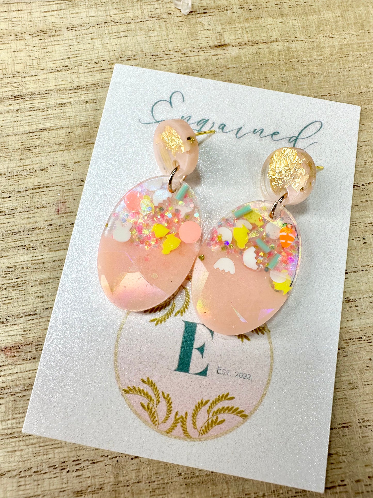 Easter Holographic earrings