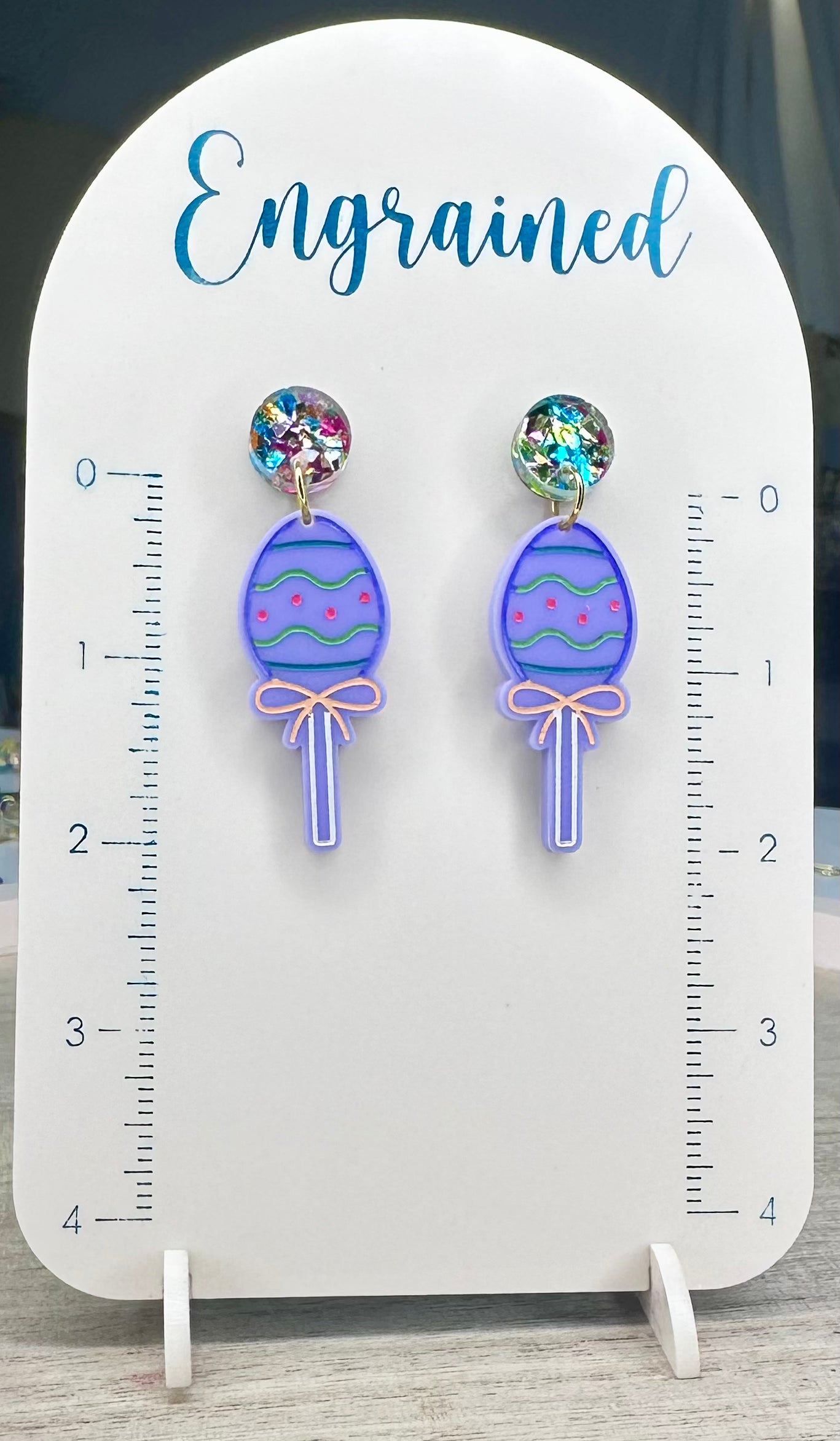 Egg Lollipop Earrings