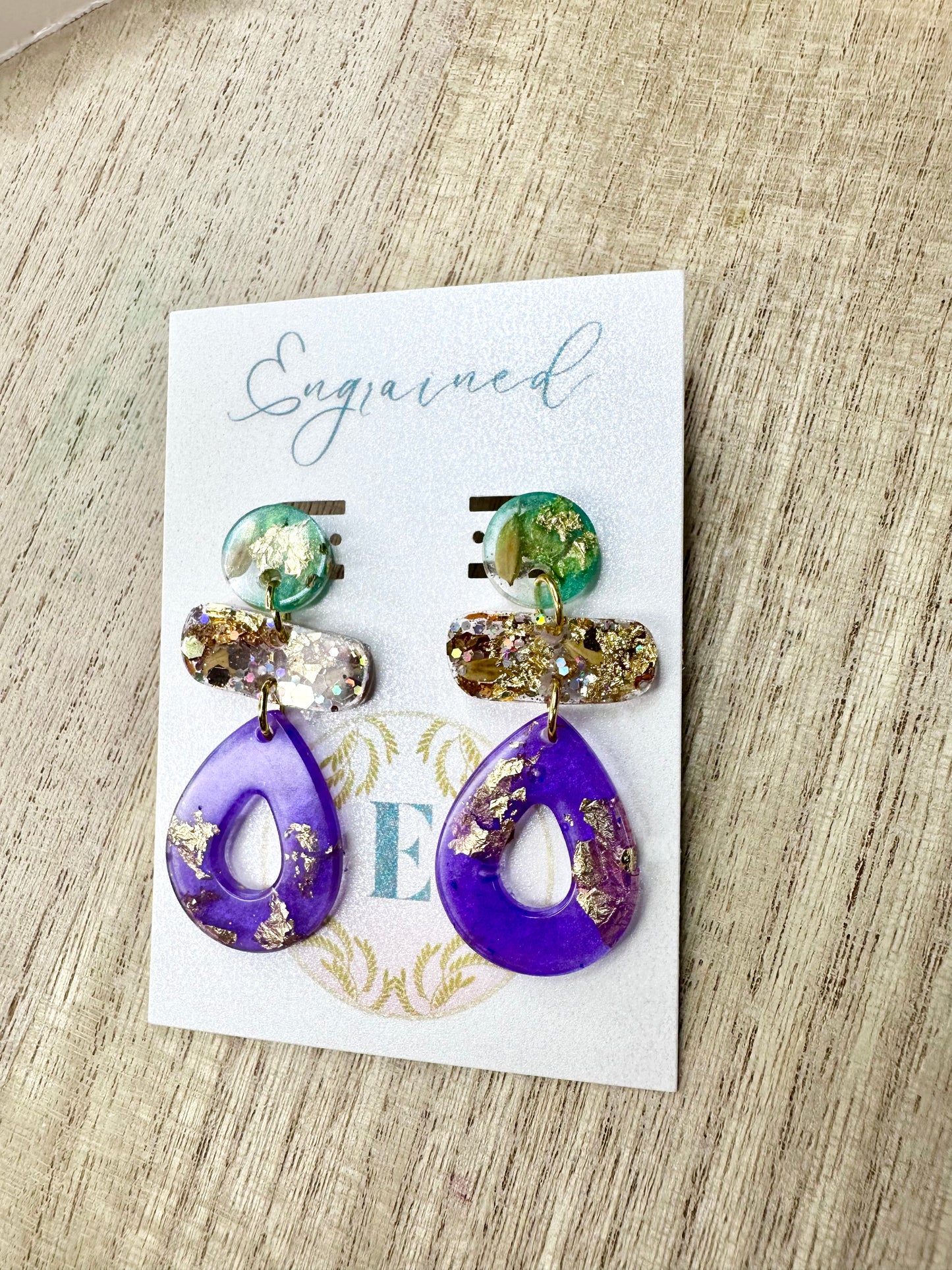 Mardi Gras Earrings