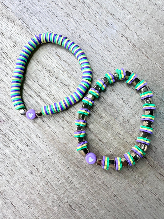 Mardi Gras Bracelets