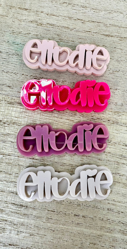 Personalized Name Barrette