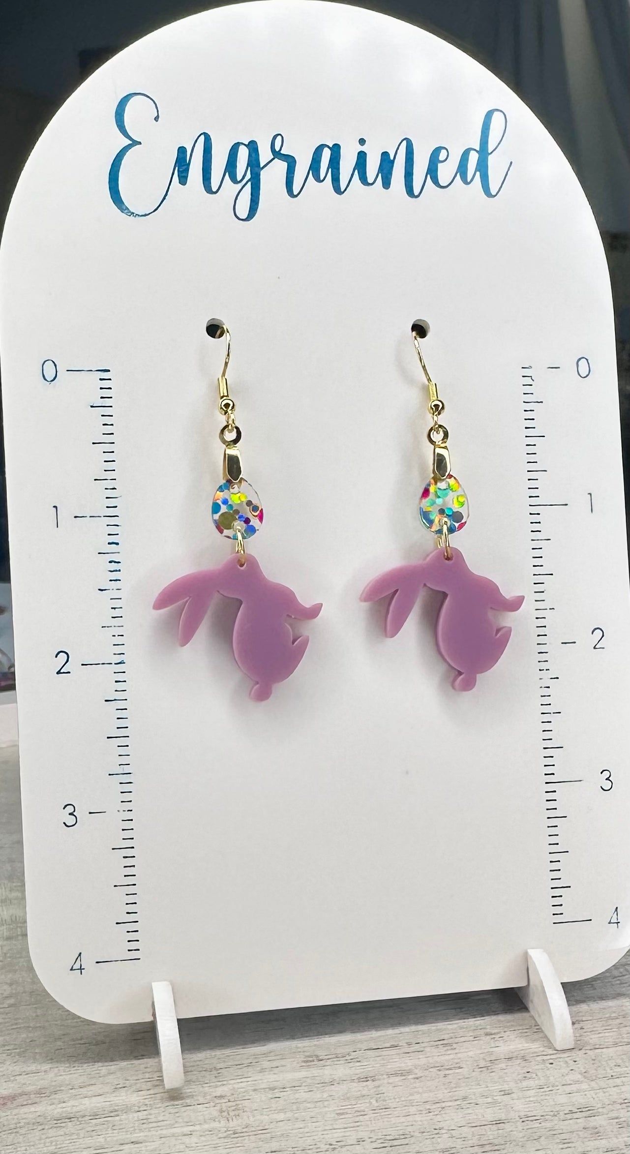 Bunny and Egg Earrings