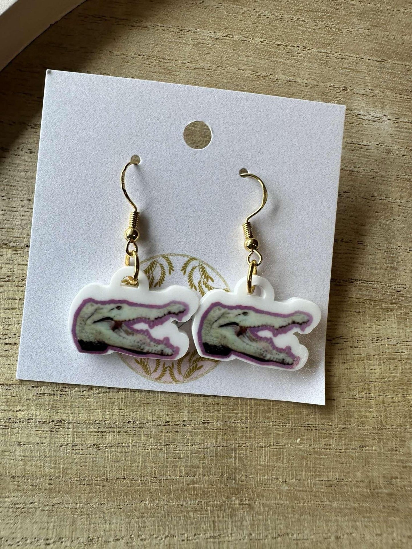 Alligator Earrings