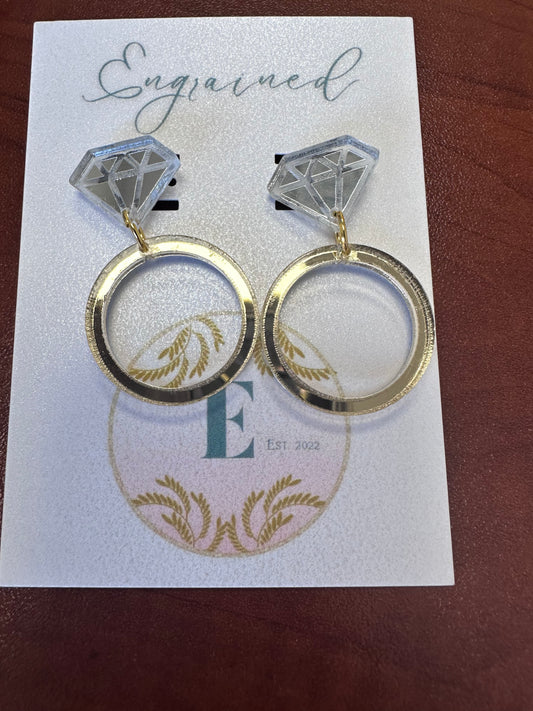 Engagement Ring Earrings