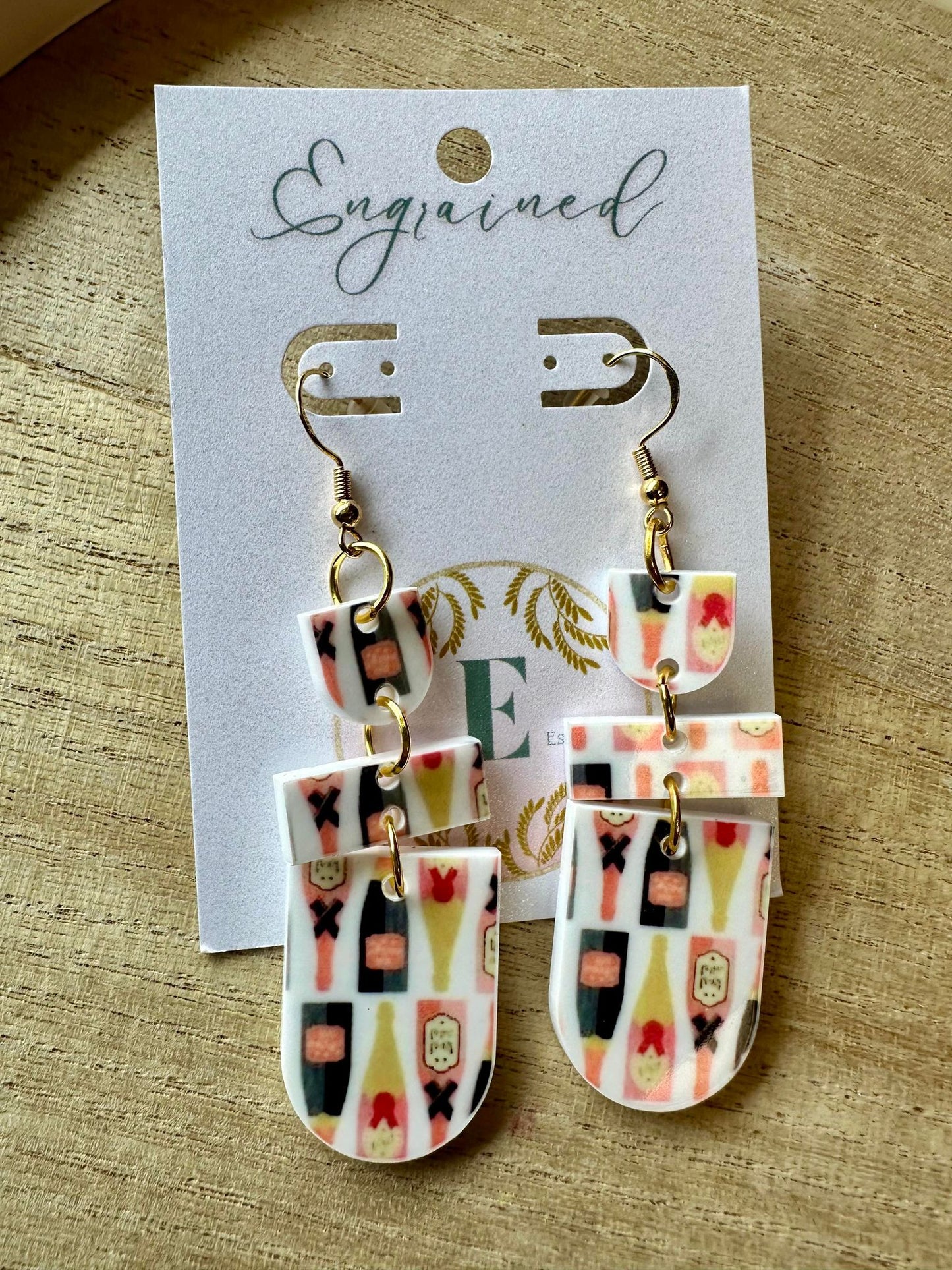 Wine Bottle Earrings